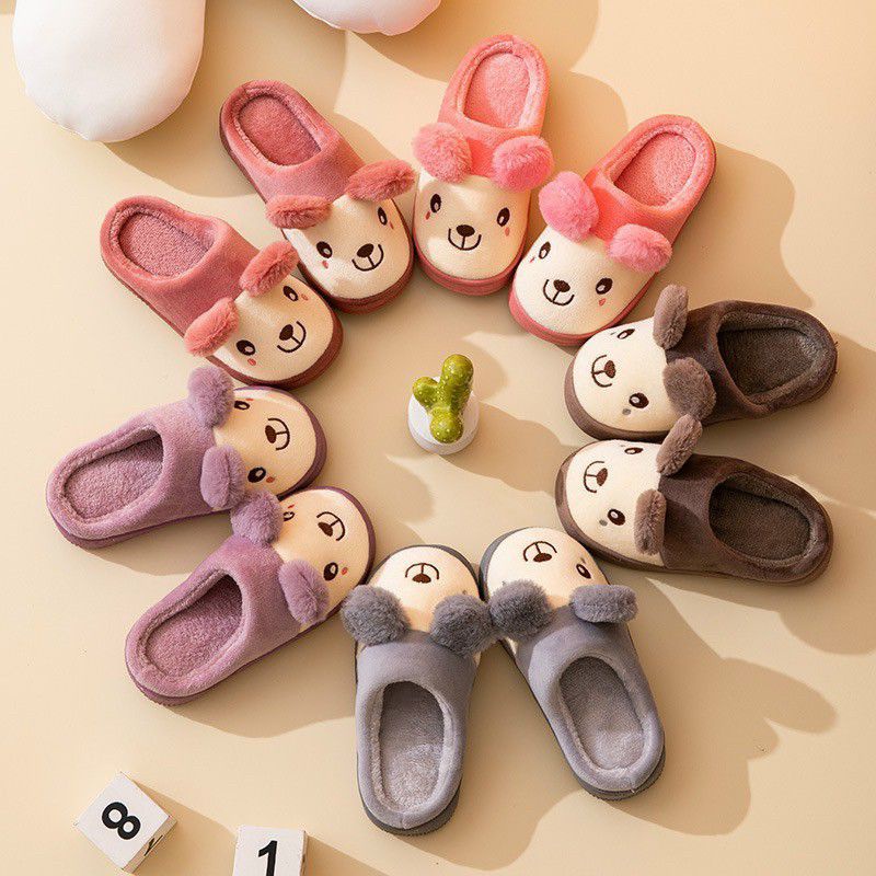 DÉP LÔNG BÍT TRẺ EM MẶT GẤU sz 24 đến 29