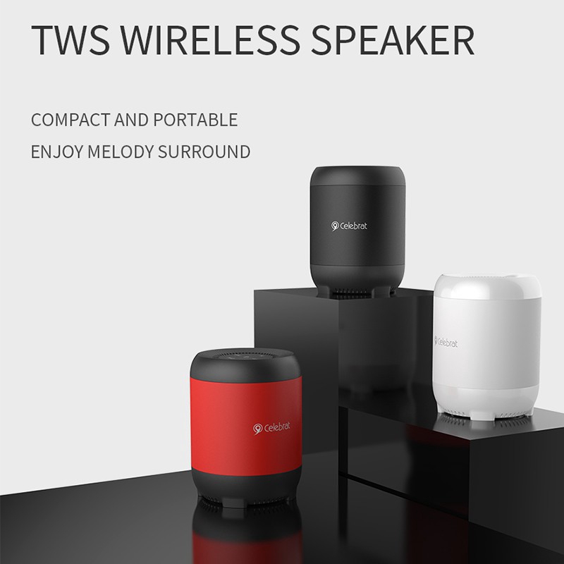 Portable Bluetooth Speaker Nhỏ gọn và di động, Độ bền pin dài, Loa Bluetooth di động Celebrat FLY-3