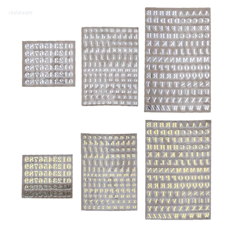 Set 3 Miếng Dán Chữ Cái Dành Cho Trang Trí Thủ Công