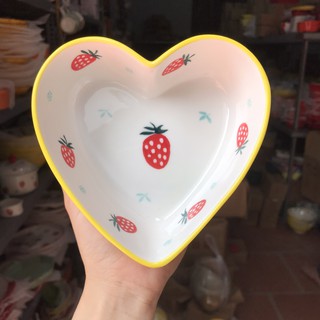 Chén Sứ Bát Ăn Cơm Bộ Bát Đĩa Decor Chén Dĩa Sứ Mầu Vàng Dễ Thương Cute Cao Cấp S04