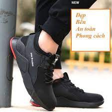 GIÀY BẢO HỘ LAO ĐỘNG  SPORT FASHION , giày bảo hộ với vải thiết kế thoáng khí k gây mùi