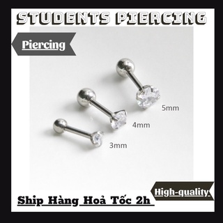 KHUYÊN TAI NỤ ĐÁ PHALÊ CHÂN VẶN - KHUYÊN THÉP KHÔNG GỈ