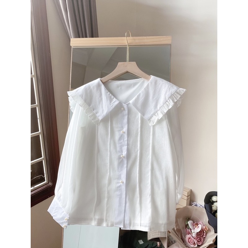 ❤️ Mirina shirt - áo sơ mi lụa cát 2 lớp