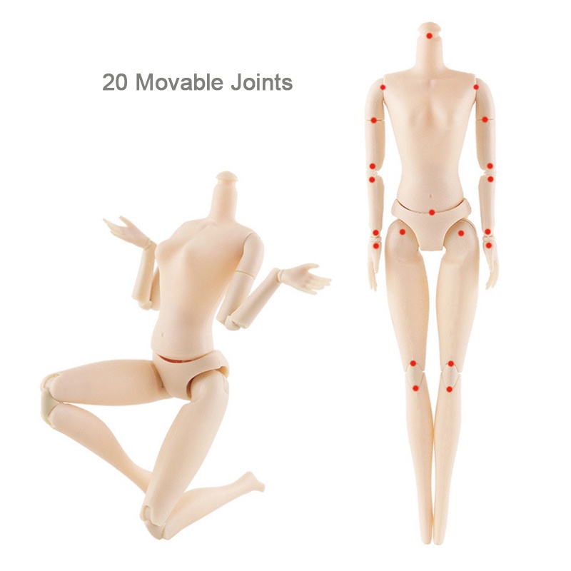 Búp Bê barbie 3D Kèm 20 Khớp Động 30cm Đồ Chơi Búp Bê barbie Tỷ Lệ 1/6