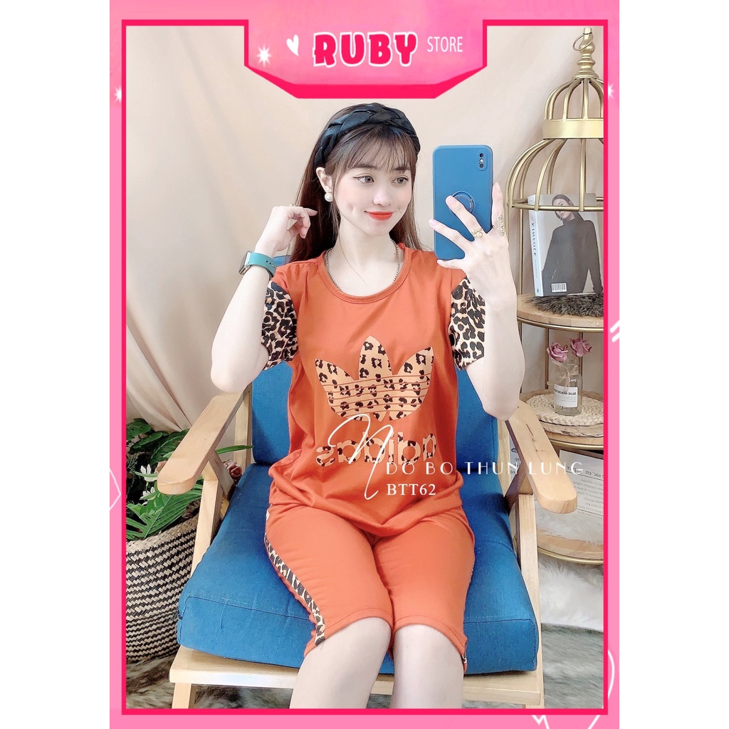 Đồ bộ nữ mặc nhà chất thun mềm mịn mát in hình hoạt hinhf dễ thương BTT62