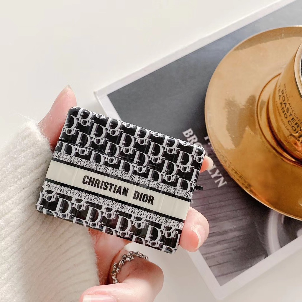 Thương hiệu lớn âu mỹ dior apple airpods pro hộp đựng tai nghe bluetooth airpods1/2 dior street wear pro shock-resist protection case