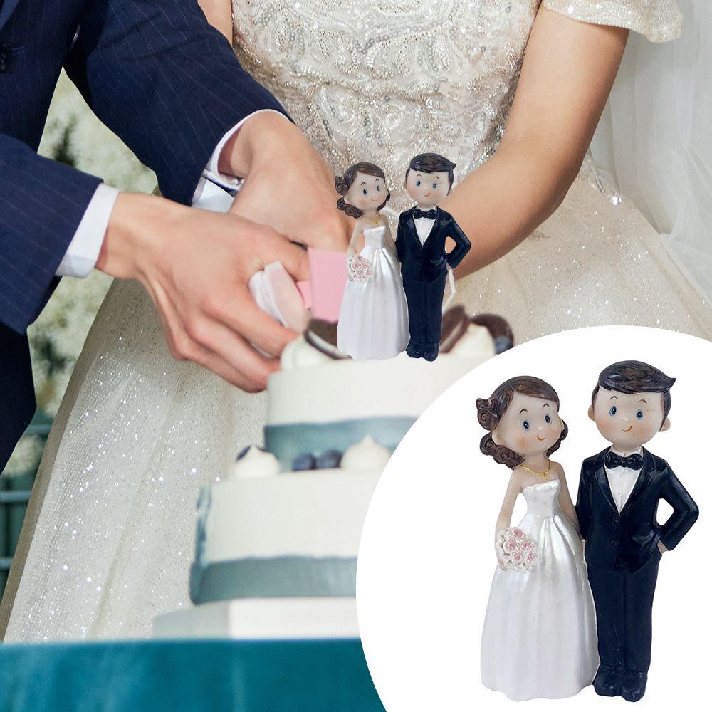 Mô Hình Cô Dâu Chú Rể Marry Bằng Resin Thời Trang Để Bàn Trang Trí Nhà Cửa / Văn Phòng