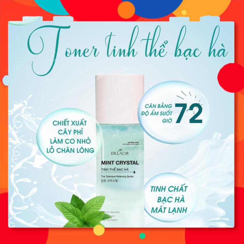 Toner - Tinh Thể Bạc Hà Co Nhỏ Lỗ Chân Lông, Cân Bằng Ẩm Lamer care-dr.Lacir