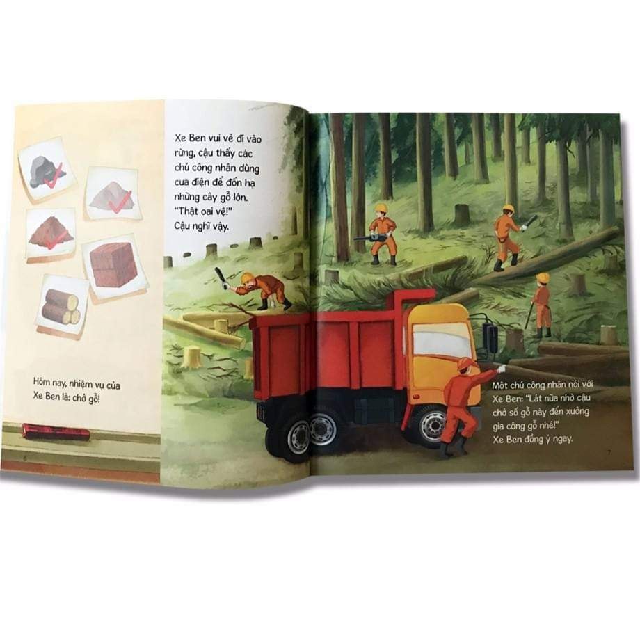 Sách Thế Giới Xe Công Trình bộ 6 cuốn