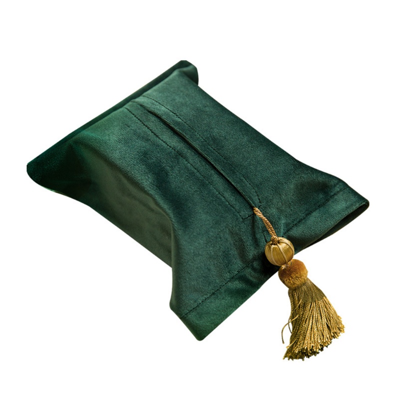 Hộp Đựng Khăn Giấy Hình Chữ Nhật Bằng Vải Nhung Mềm Mại Phong Cách Bắc Âu Trang Trí Nhà Cửa / Văn Phòng / Xe Hơi