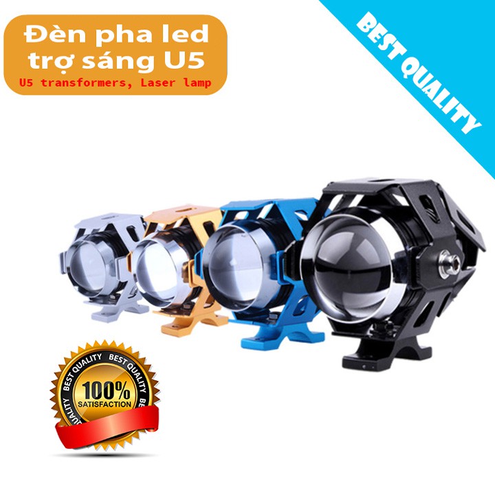 Đèn led trợ sáng U5 U7 dùng cho xe đạp điện, xe máy, xe máy điện