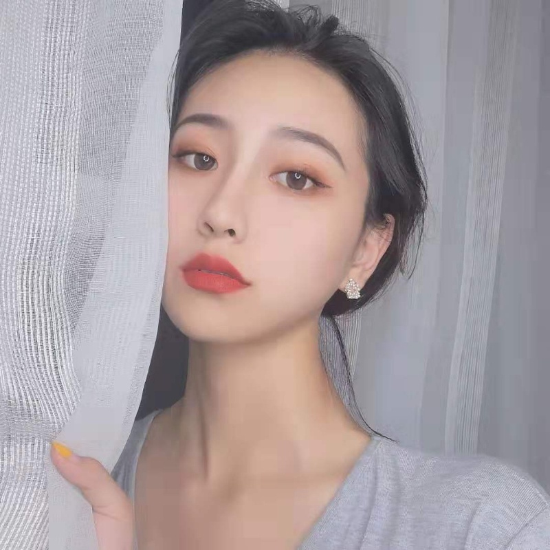 Bông Tai Mạ Bạc 925 Hình Vòng Hoa Đơn Giản Thanh Lịch