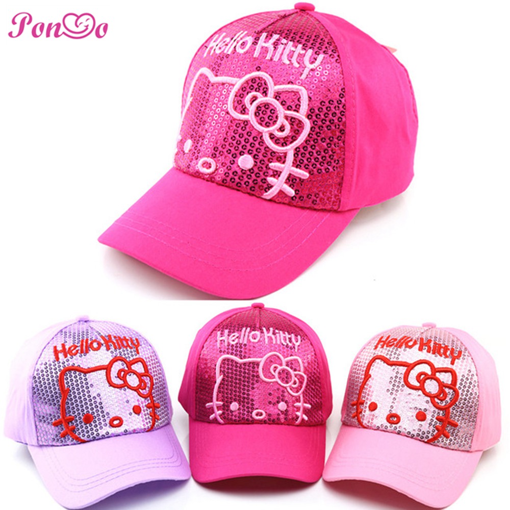 Mũ Lưỡi Trai Hello Kitty xinh xắn Cho Bé Gái Từ 2-8 Tuổi