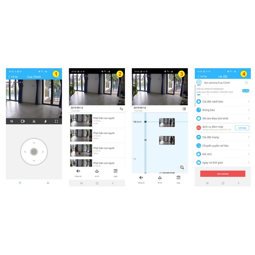 Camera ip wifi Carecam Xoay 360° FULLHD 1080 Chuẩn - Thẻ nhớ Chính Hãng - Camera Carecam