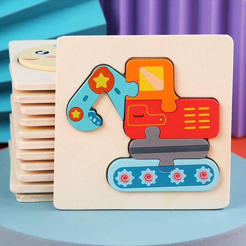 Tranh ghép hình gỗ 3D cho bé ngộ nghĩnh phát triển trí tuệ, giáo dục sớm cho