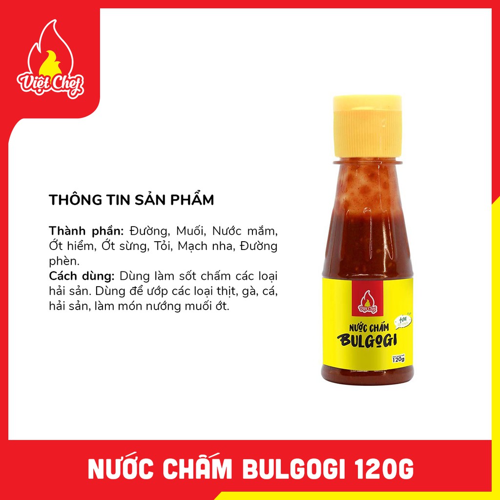 Nước Chấm Bulgogi chai 120g - Nước Chấm Thị Bò Chuẩn Vị Bulgogi