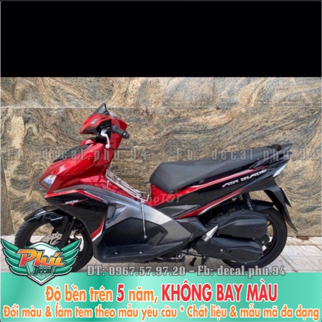 Tem rời Air blade đỏ đen cover -1