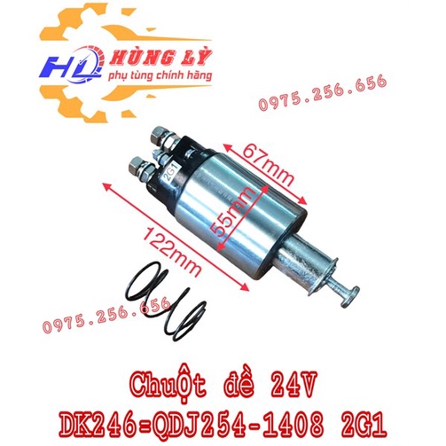 Chuột đề 24V DK246=QDJ254-4108 2G1 phụ tùng ô tô Hùng Lỳ
