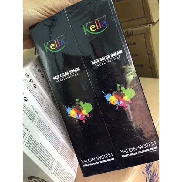 Màu nhuộm tóc kella 100ml - oxy lẻ 100ml