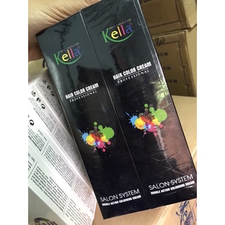 Màu nhuộm tóc kella 100ml nâng tông và tông đỏ  - oxy lẻ 100ml