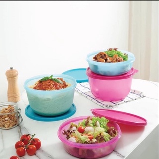 1/2 set hộp tròn BQTP Modular Bolw ( set 2 hộp màu xanh )