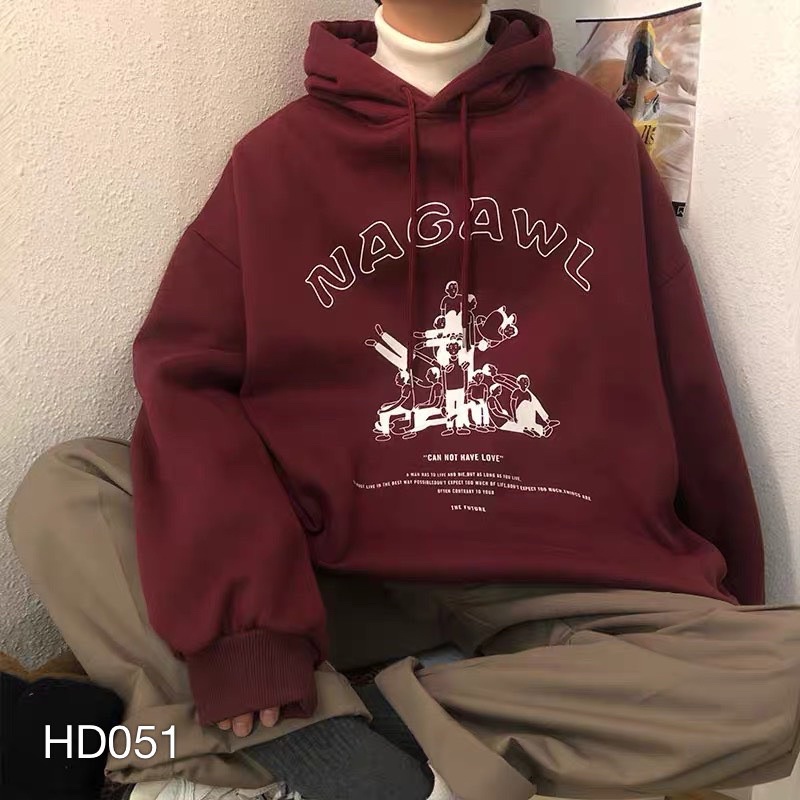 ÁO HOODIE IN CHỮ NAGAWL - HD051