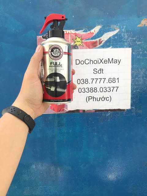 Rửa sên, phá sét, chống rỉ Megacools FULL PENETRATE 300ml chống ăn mòn, chống oxi hóa, hàng chính hãng. DoChoiXeMay