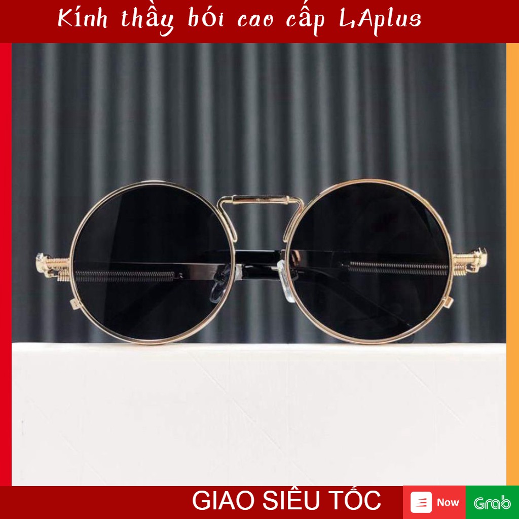 Kính thầy bói tròn - Kính râm tròn cao cấp - Kính vintage viền mỏng - Kính tròn shoppe