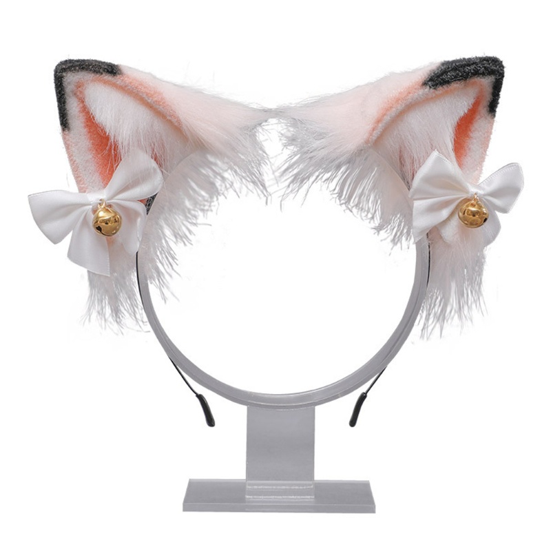 Băng Đô Tai Mèo Phối Lông Phong Cách Lolita Nhật Bản