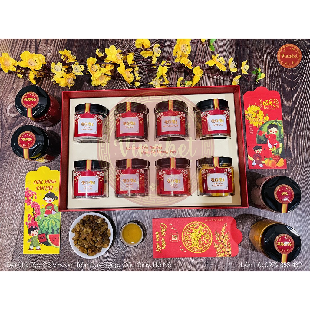 HỘP QUÀ TẾT SANG TRỌNG 8 LOẠI MỨT | BigBuy360 - bigbuy360.vn