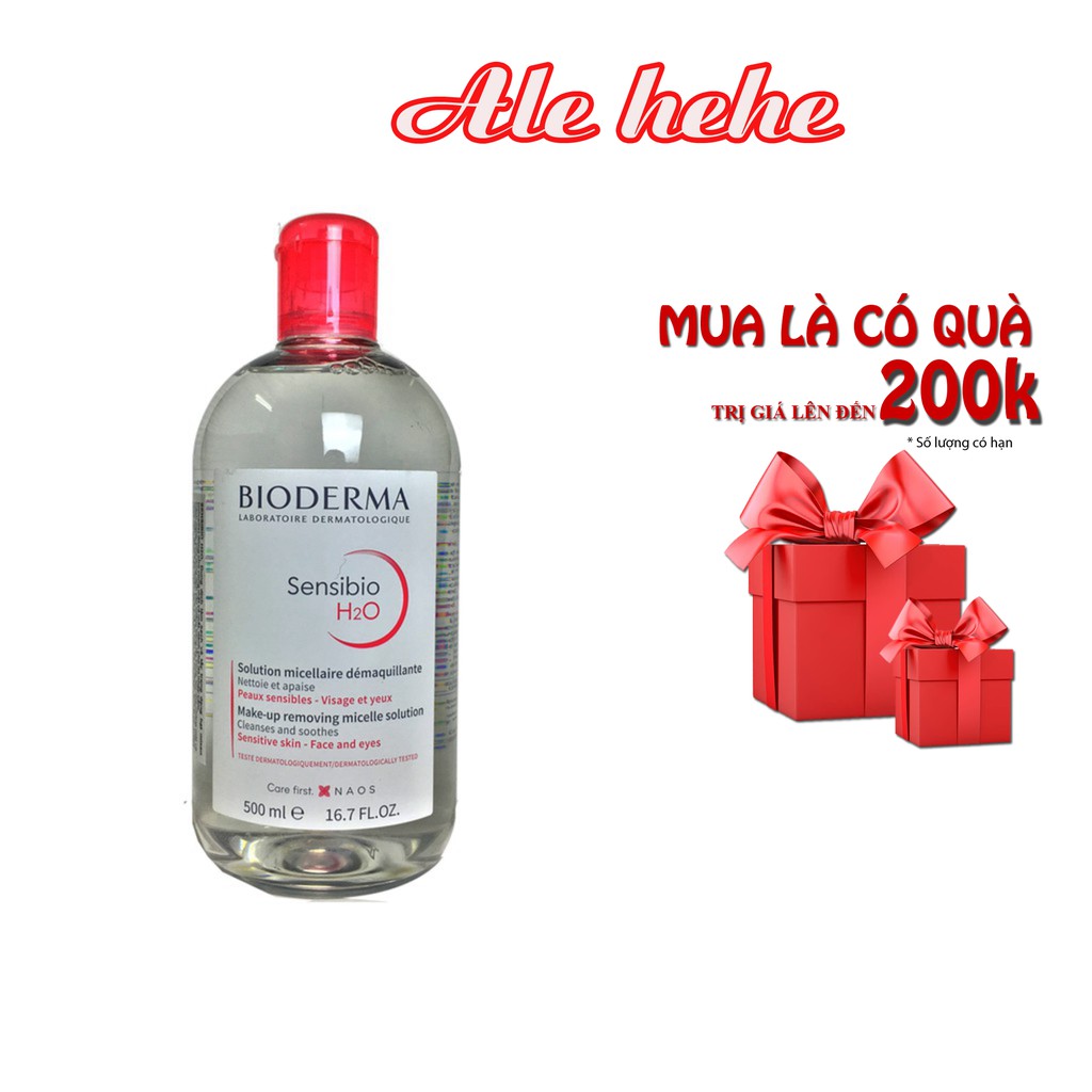 Nước Tẩy Trang Bioderma Màu Hồng Dành Cho Da Nhạy Cảm 500ml - Ale Hehe