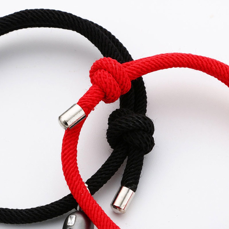 Vòng Đeo Tay Cặp Đôi Bện Dây Đính Hạt Thời Trang