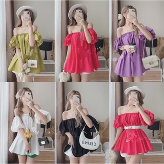 ÁO BẸT VAI XINH TAY BỒNG BỀNH CỰC XINH NHA B19