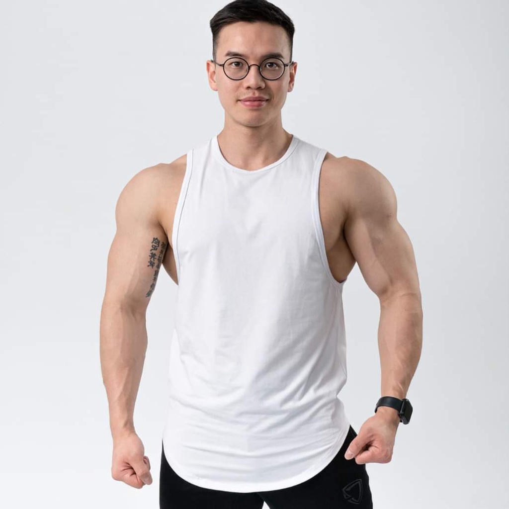 Áo ba lỗ nam tanktop Nam 𝗕𝗼𝘀𝘀𝗠𝗮𝗻 𝗧𝗞.𝟬𝟵 tập gym mặc nhà dạo phố - thun Cotton trơn vạt bầu