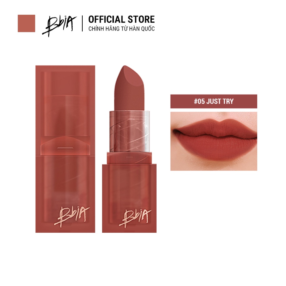 Son Thỏi Lì Bbia Last Powder Lipstick (6 màu) 3.5g - 05 Just Try - Bbia Official Store