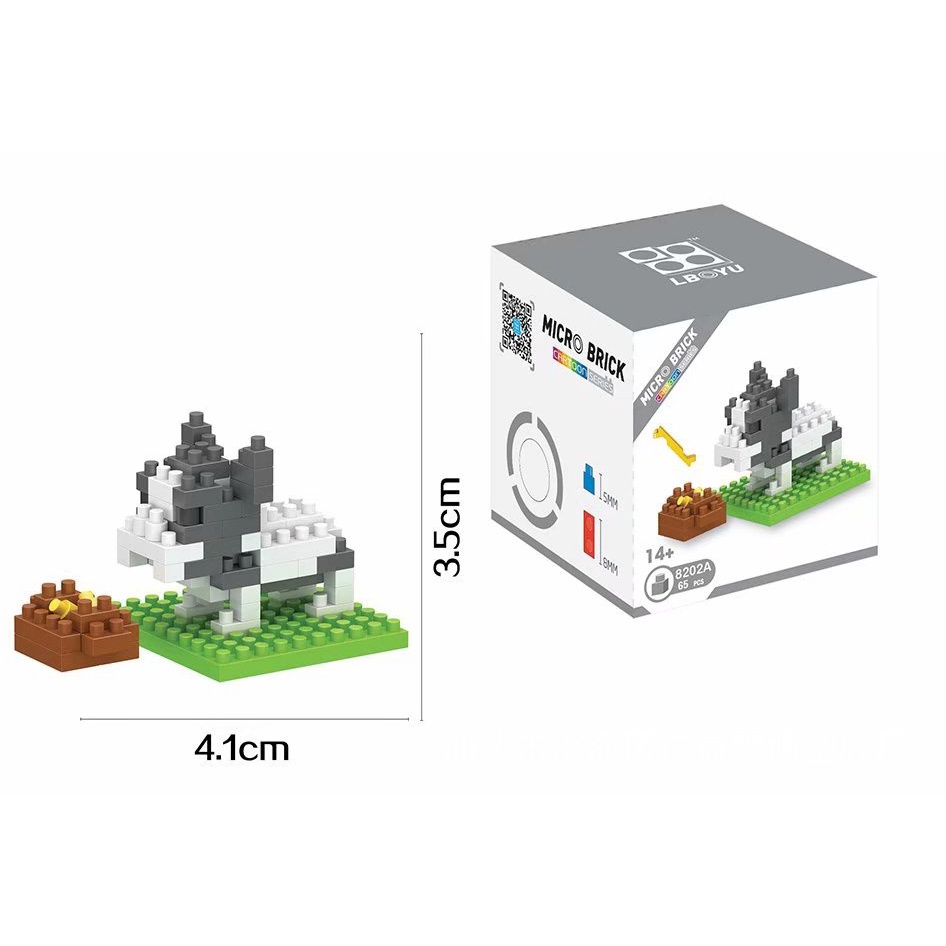 Bộ Đồ Chơi Lắp Ráp Hình Động Vật Hoạt Hình Sáng Tạo Cho Trẻ Em