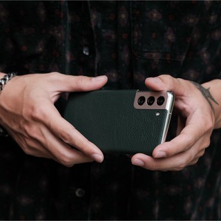 DÁN DA SAMSUNG GALAXY S21 - Chính hãng Khắc Tên, chất liệu da bò