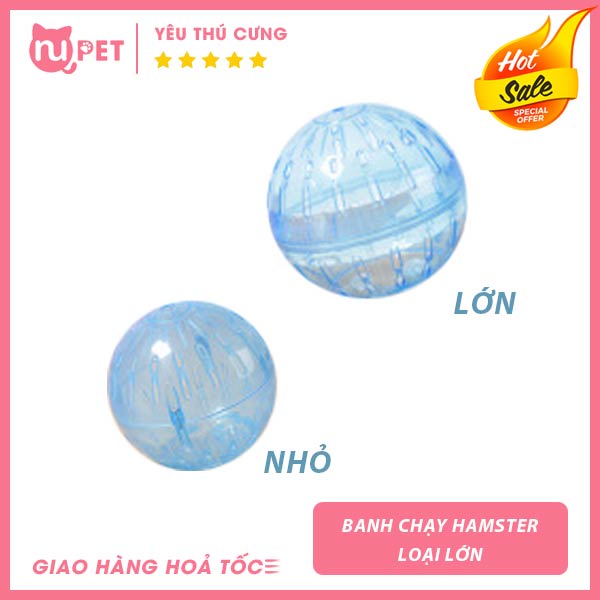 Banh chạy cho Hamster loại nhựa trong