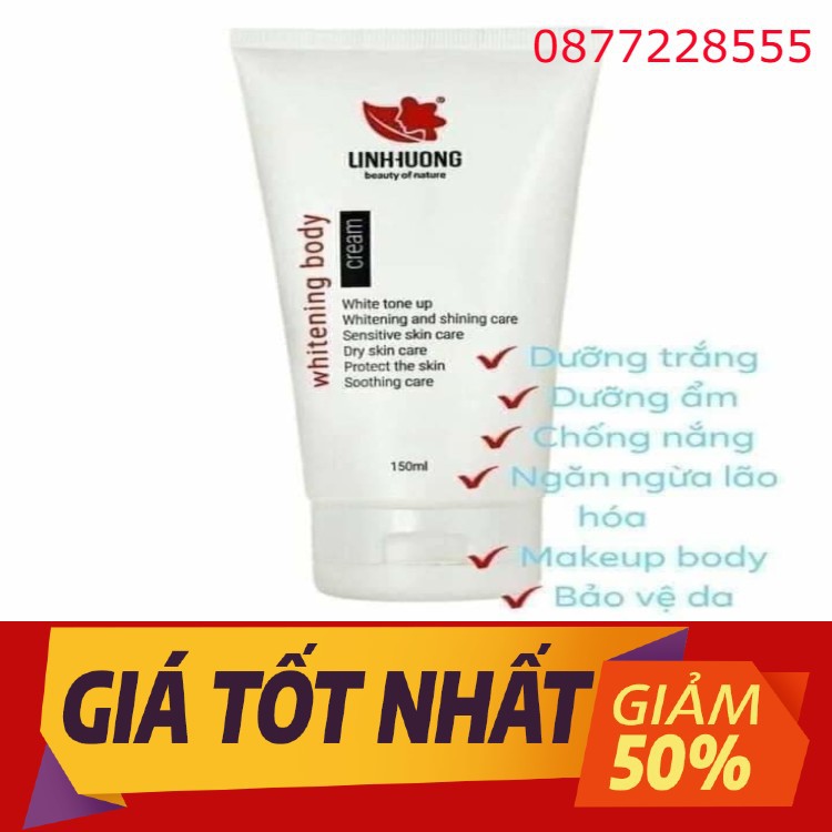 [Freeship]Kem Body Linh Hương, Dưỡng Ẩm Hàng Ngày,Làm Trắng Sáng Da Toàn Thân Hoàn Toàn Tự Nhiên