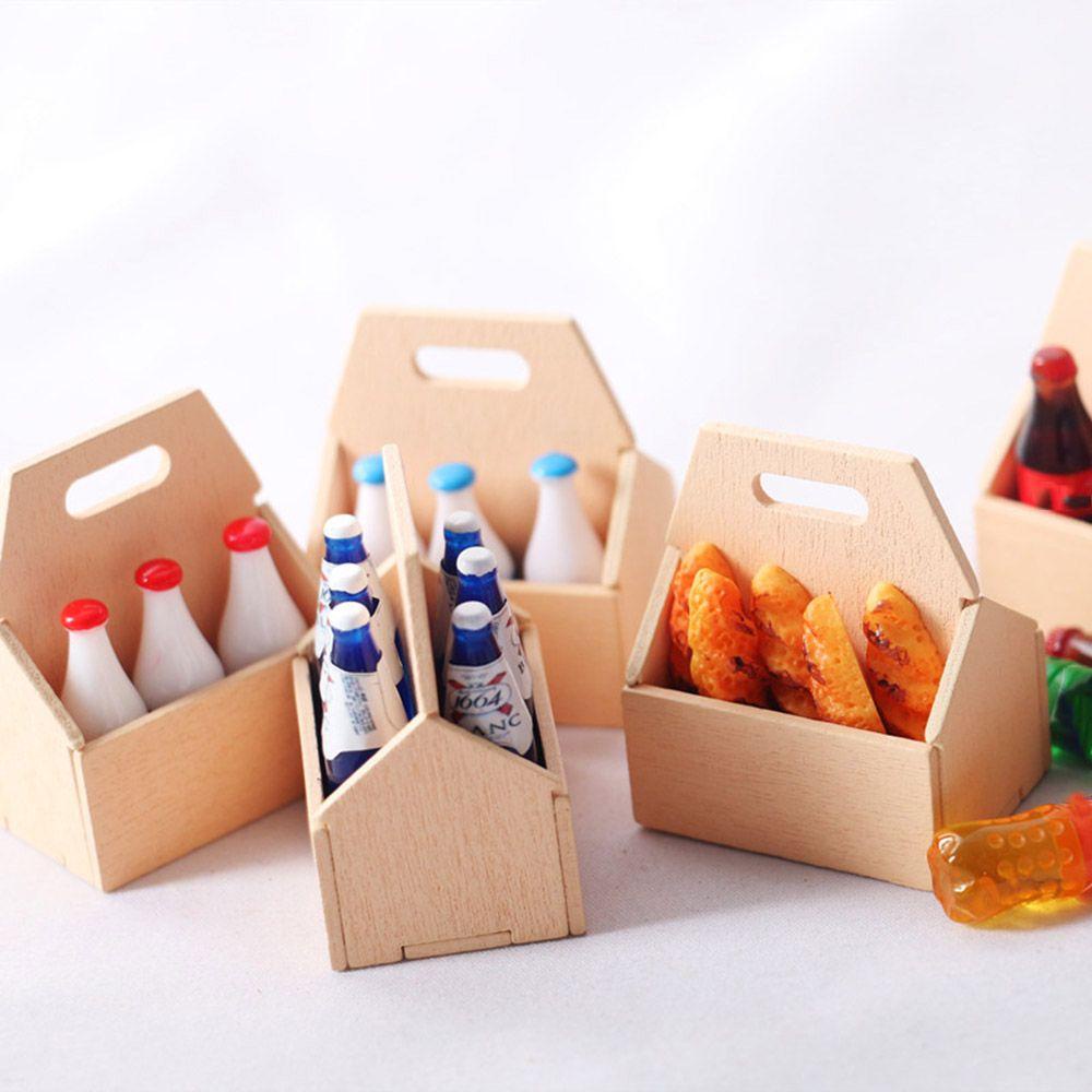 NIUYOU Bộ 4 Khung Gỗ Trang Trí Nhà Búp Bê Tỉ Lệ 1: 12