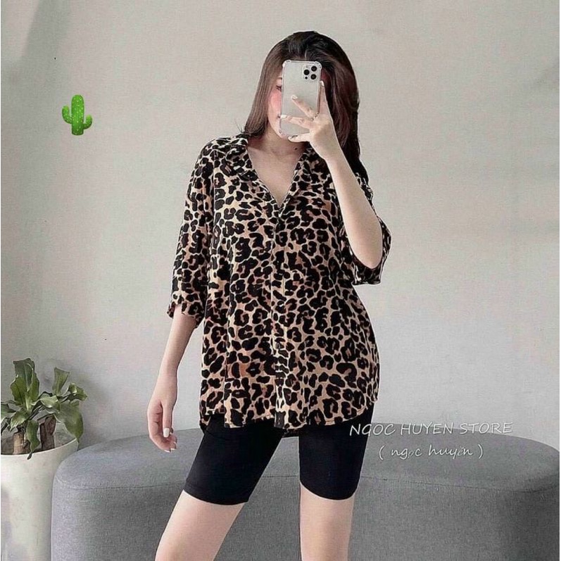 Sét 2 món quần thun ôm và áo beo tay lỡ phôm rộng