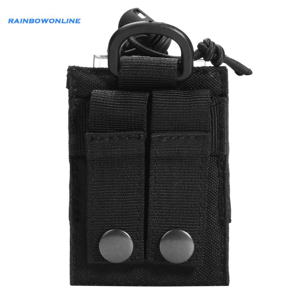 ❤RAIN❤Outdoor Molle Radio Walkie Talkie Holder Bag Magazine Pouch Pocket