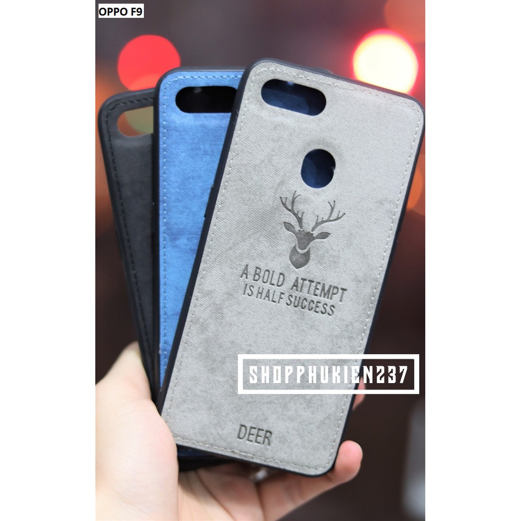 [Freeship toàn quốc từ 50k] ỐP LƯNG OPPO F9 ỐP JEAN HÌNH NAI VIỀN DẺO CAO CẤP