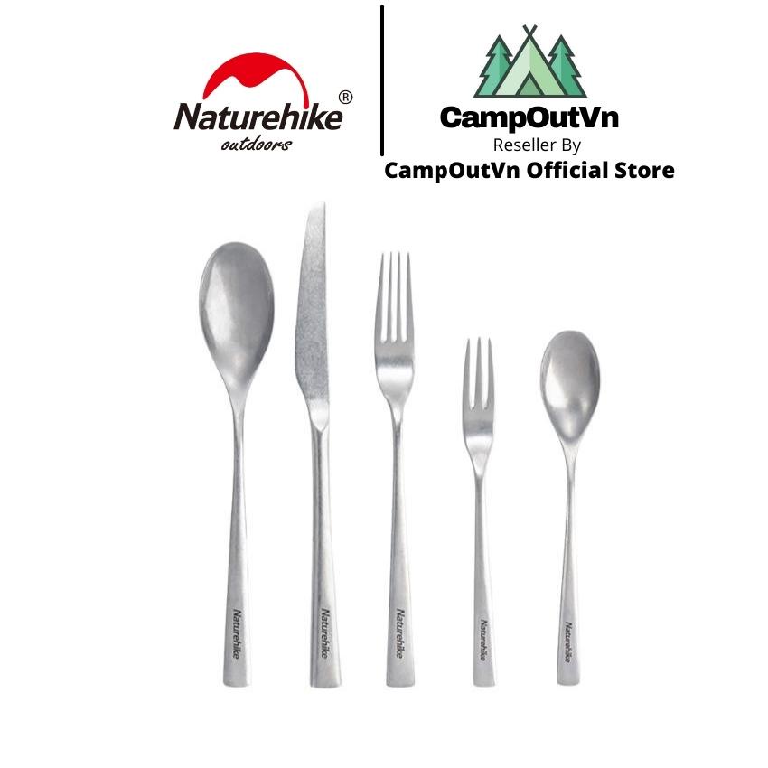 Bộ dụng cụ dao muỗng nĩa Naturehike campoutvn NH21SJ003 phù hợp cắm trại dã ngoại A366