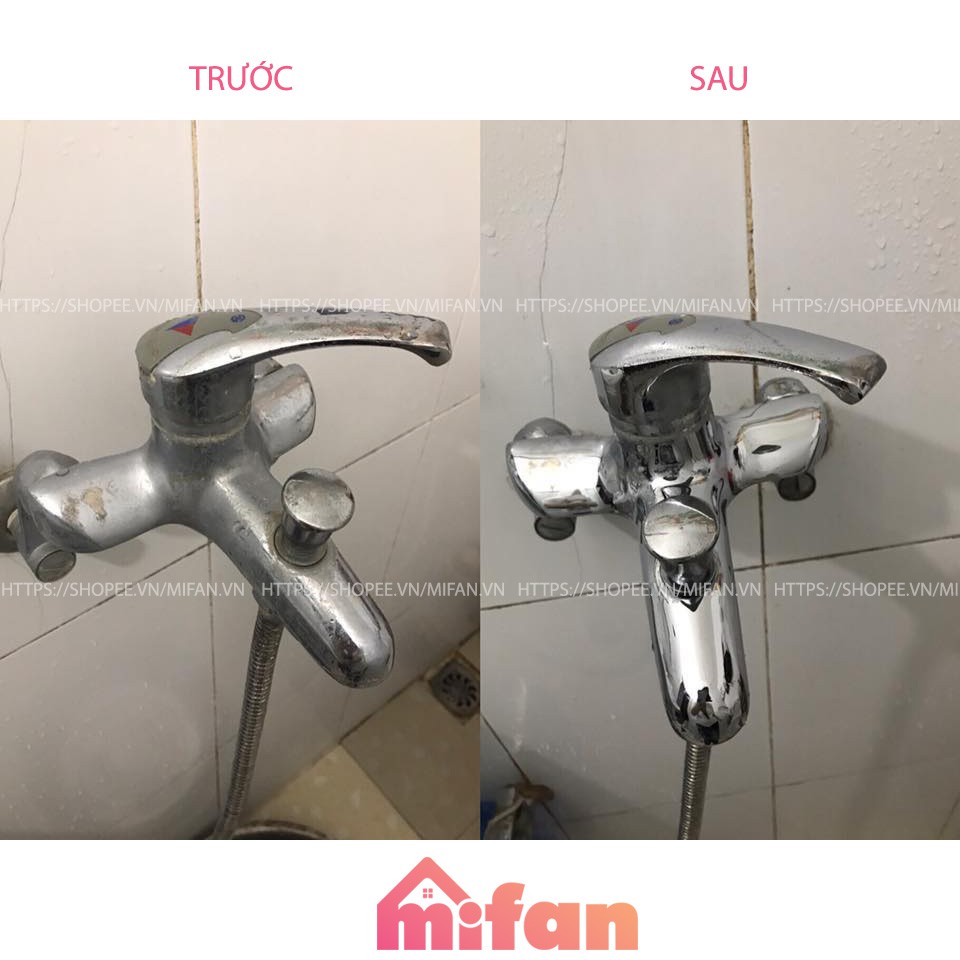 Combo Nước Tẩy Rửa SMART - Tẩy Sạch Cặn Canxi Vách Kính, Dầu Mỡ Lâu Ngày, Sen Vòi Inox, Đồ Dùng Bằng Sứ - CỰC MẠNH-500ml