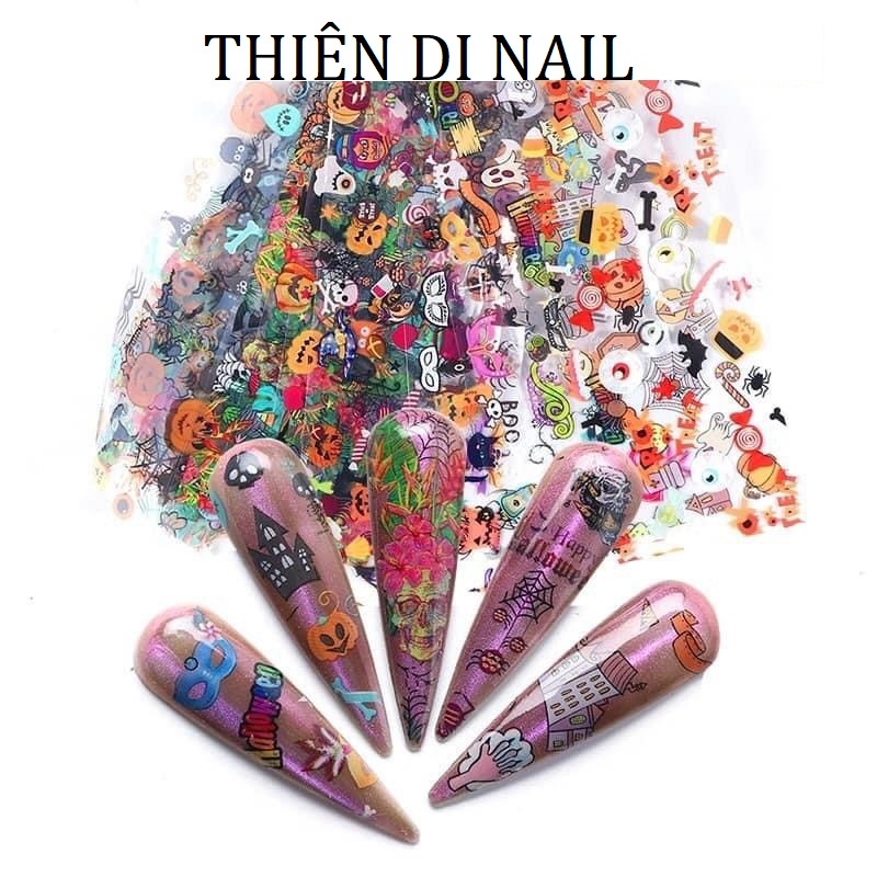 Foil dán móng hoạ tiết hallowen Thiên Di Nail