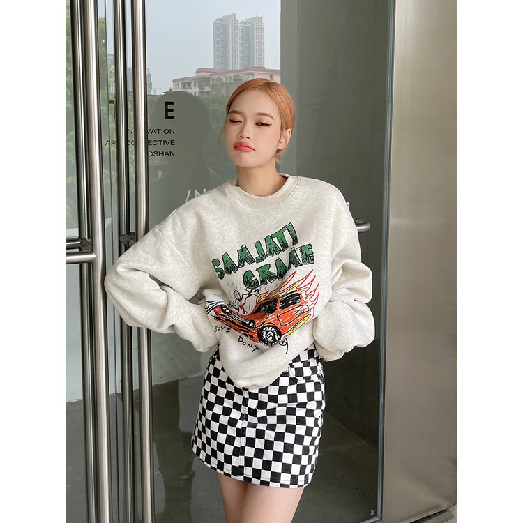 Porozi  Áo thun dài tay cổ tròn màu sắc đa dạng cho nữ