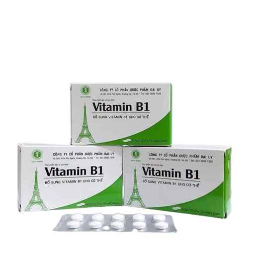 Vistamin B1 vỉ hộp 100 viên - Bổ sung vitamin B1 cho cơ thể