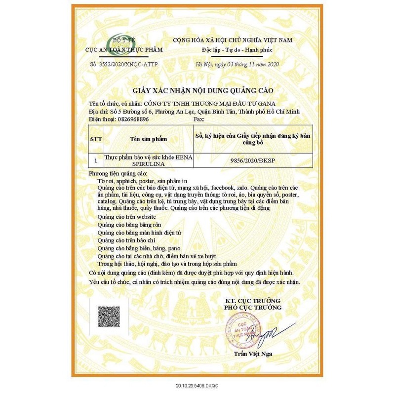 [FREESHIP] (HÀNG CHÍNH HÃNG) Tảo xoắn Hena Spirulina -giúp cải thiện vóc dáng, làm đẹp da, tăng sức đề kháng hiệu quả | BigBuy360 - bigbuy360.vn