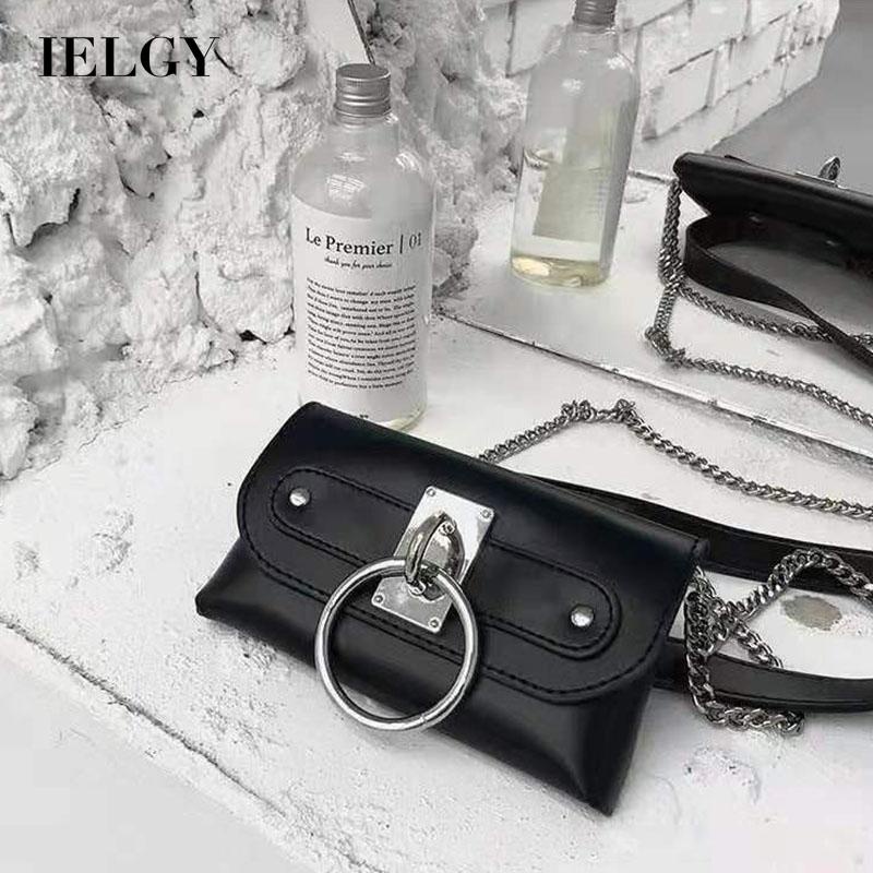 Túi Đeo Hông Cỡ Nhỏ Bằng Kim Loại Trang Trí Dây Xích Có Thể Tháo Rời Thời Trang